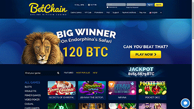 betchain casino frontpage