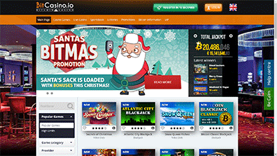 bitcasino.io frontpage